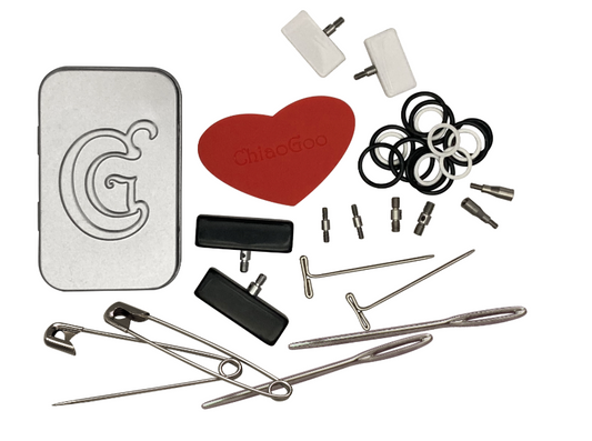 Chiaogoo - Mini boîte d'accessoires S & L - Tools Kit Tin S & L