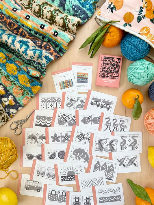 Pacific Knit Co - Tropical doodle car deck