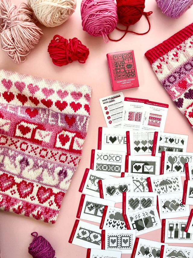 Pacific Knit Co - Valentines 2 doodle card deck