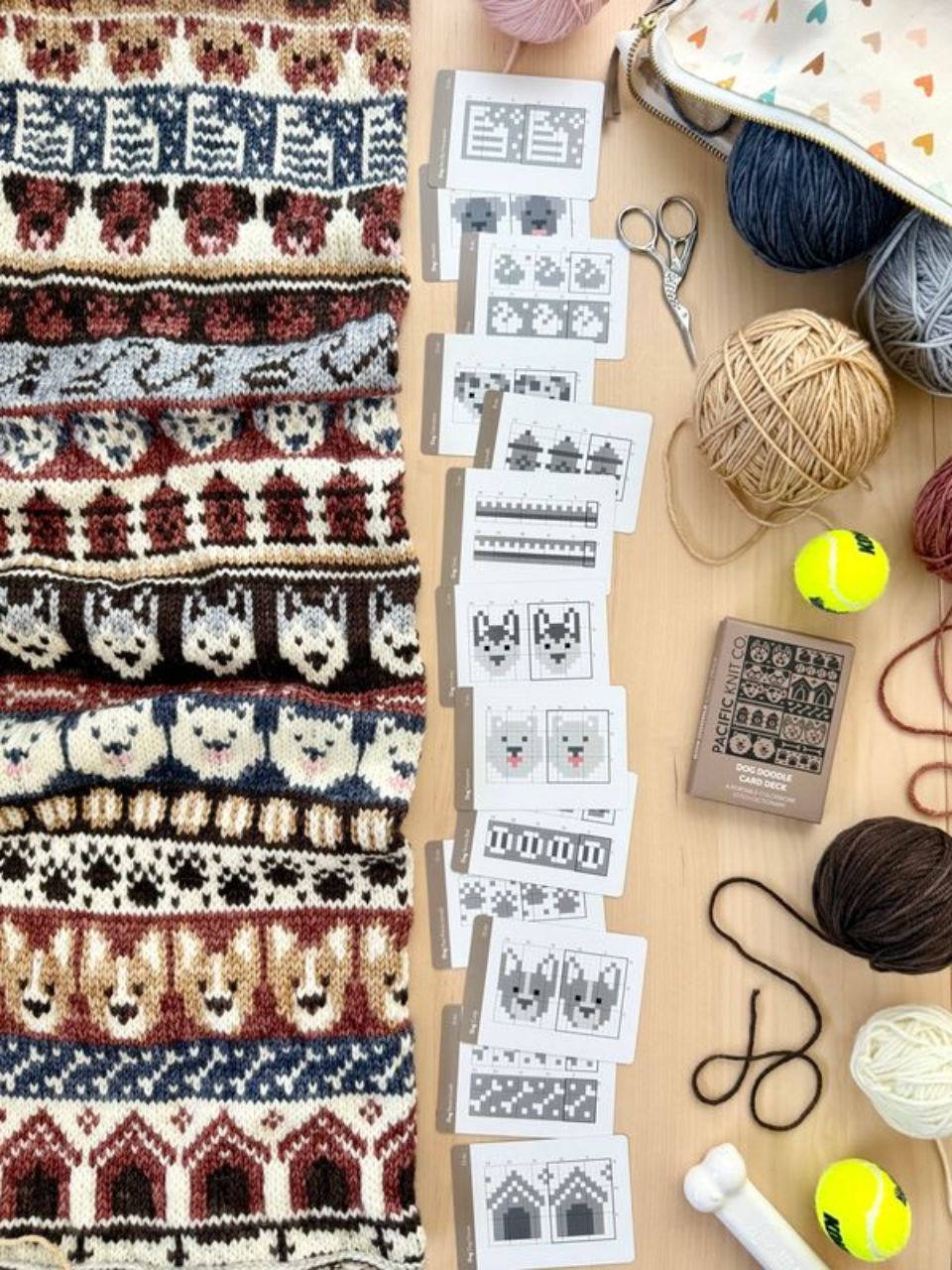 Pacific Knit Co - Dog doodle card deck