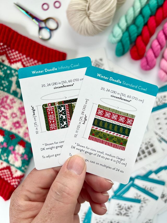 Pacific Knit Co - Winter doodle card deck