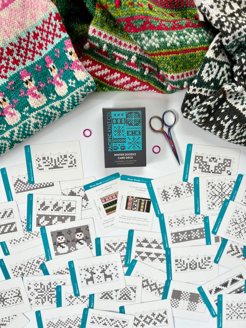 Pacific Knit Co - Winter doodle card deck
