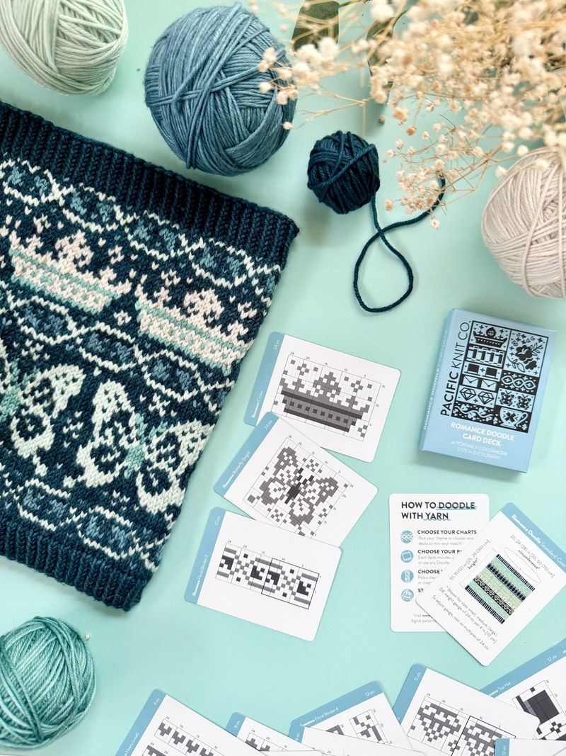 Pacific Knit Co - Romance doodle card deck