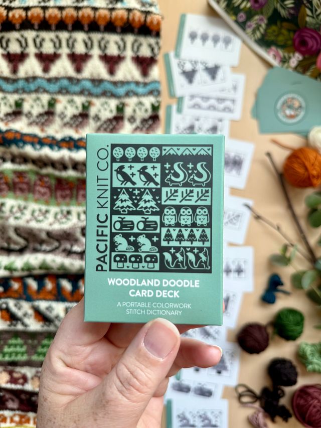 Pacific Knit Co - Woodland doodle card deck