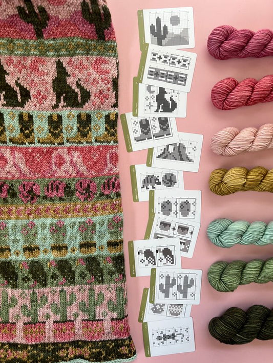 Pacific Knit Co - Desert doodle card deck
