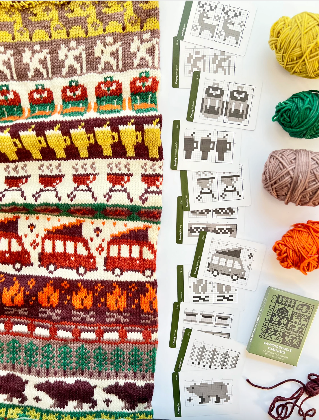 Pacific Knit Co - Camping Doodle Kartenset