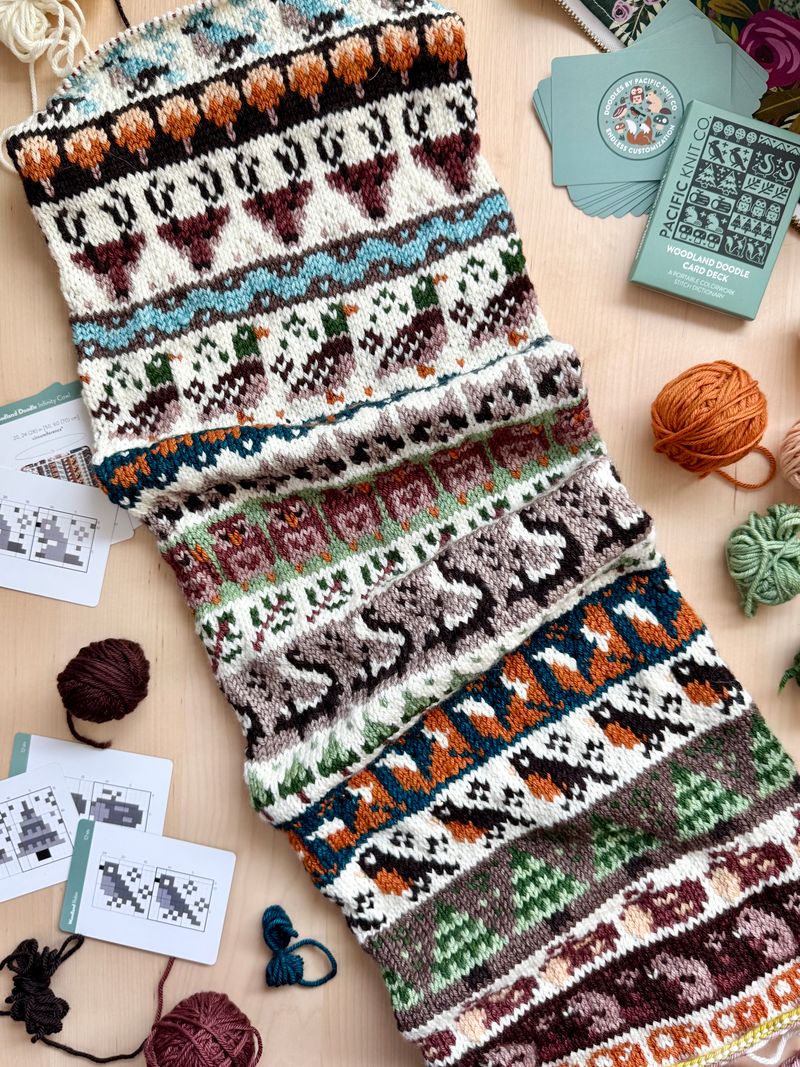 Pacific Knit Co - Woodland doodle card deck