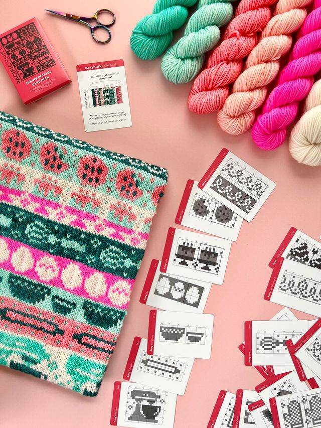 Pacific Knit Co - Back-Doodle-Kartenset