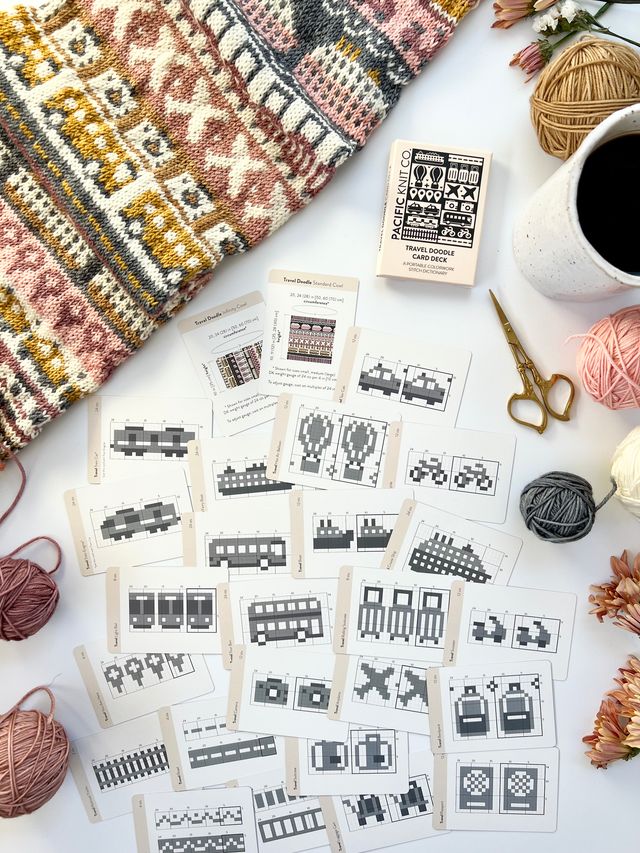 Pacific Knit Co - Travel doodle card deck