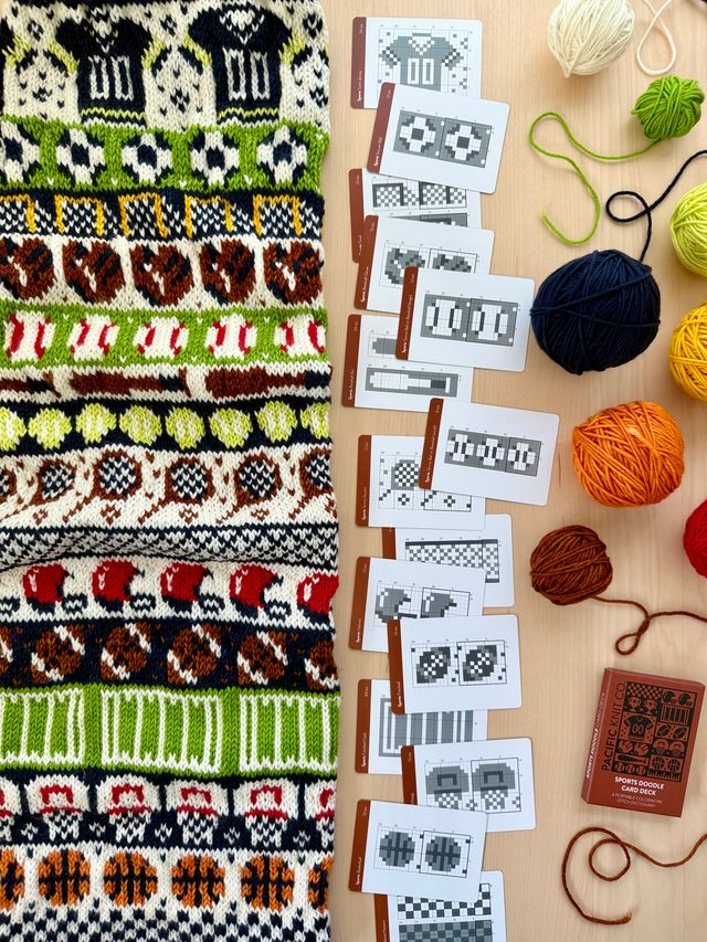Pacific Knit Co - Sports doodle card deck