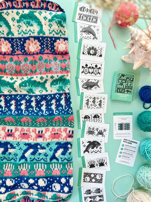 Pacific Knit Co - Ocean 2 doodle card deck