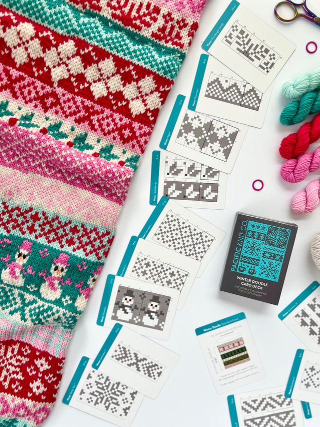 Pacific Knit Co - Winter doodle card deck