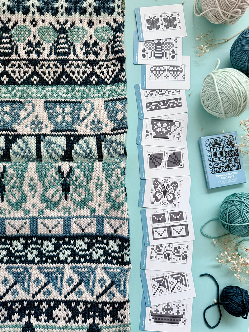 Pacific Knit Co - Romance doodle card deck