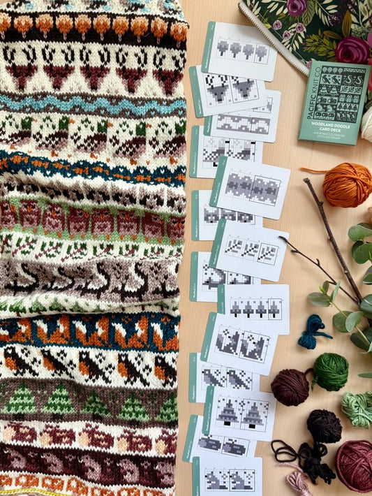 Pacific Knit Co - Woodland doodle card deck