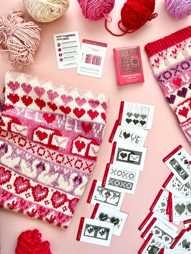 Pacific Knit Co - Valentines 2 doodle card deck