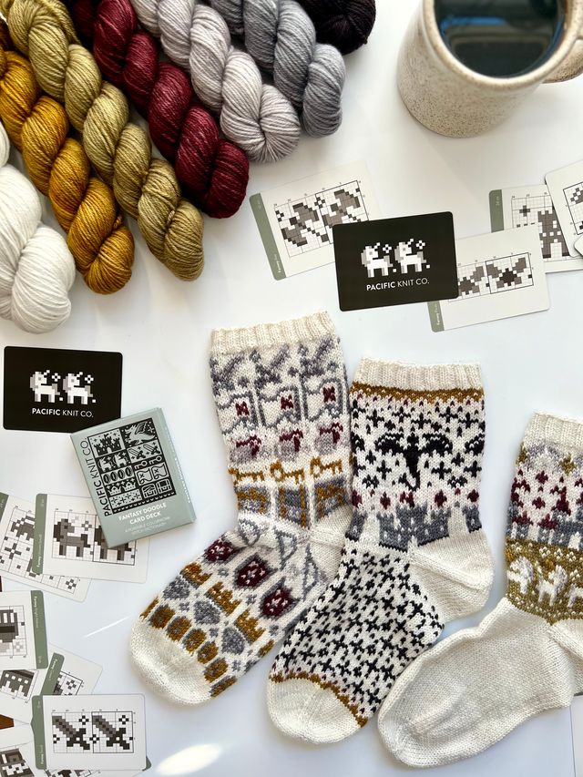 Pacific Knit Co - Fantasy-Doodle-Kartenset