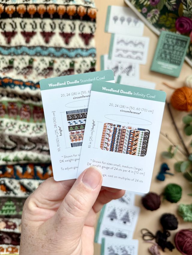Pacific Knit Co - Woodland doodle card deck