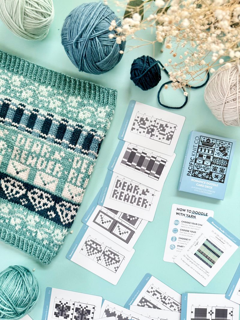 Pacific Knit Co - Romance doodle card deck